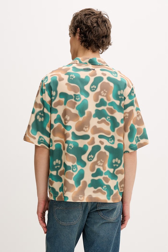 Odzież Barrow koszula z wiskozy S6BWUASI113 beżowy