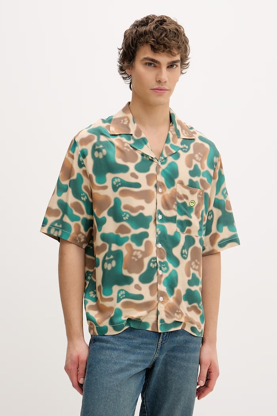 Barrow koszula z wiskozy beżowy S6BWUASI113