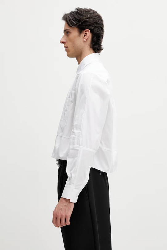 Odzież Vetements koszula bawełniana UE76SH029W biały