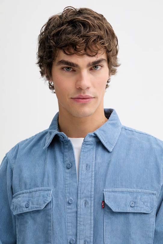 Levi's koszula sztruksowa CLASSIC WORKER niebieski 19587