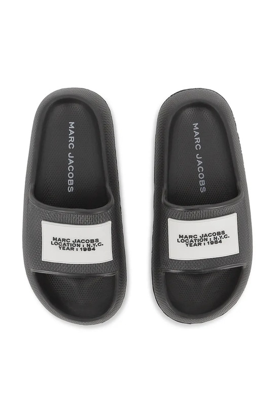 Παιδικές παντόφλες Marc Jacobs μαύρο W60827.37