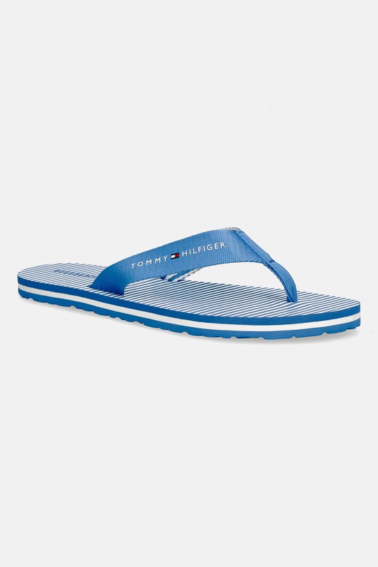 Tommy Hilfiger σαγιονάρες δίχαλες Γυναικείες TH ITHACA STRIPE SUMMER SANDAL μπλε FW0FW09192