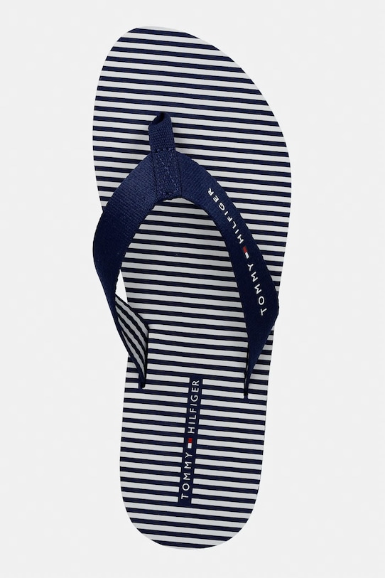Tommy Hilfiger šľapky dámske TH ITHACA STRIPE SUMMER SANDAL tmavomodrá FW0FW09192