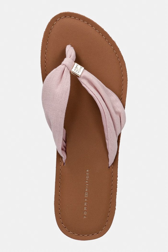 Tommy Hilfiger japonki damskie TH LTR FOOTBED SUMMER SANDAL różowy FW0FW09194
