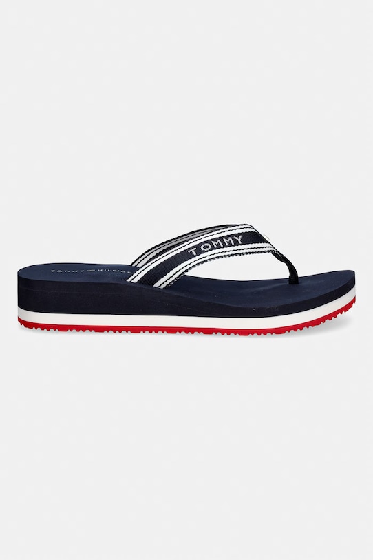 Tommy Hilfiger japonki damskie TH FLAG PRINT SUMMER SANDAL FW0FW09195 granatowy SS26