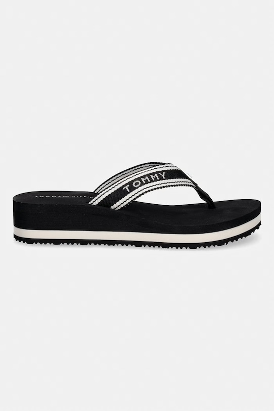 Tommy Hilfiger japonki damskie TH FLAG PRINT SUMMER SANDAL FW0FW09195 czarny SS26