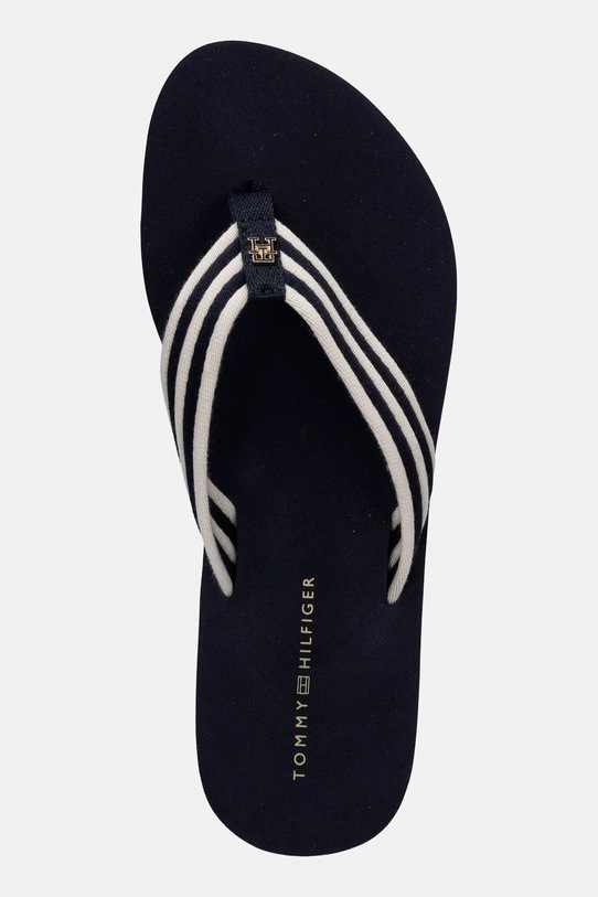 Tommy Hilfiger japonki damskie TH STRIPE SUMMER SANDAL granatowy FW0FW09196