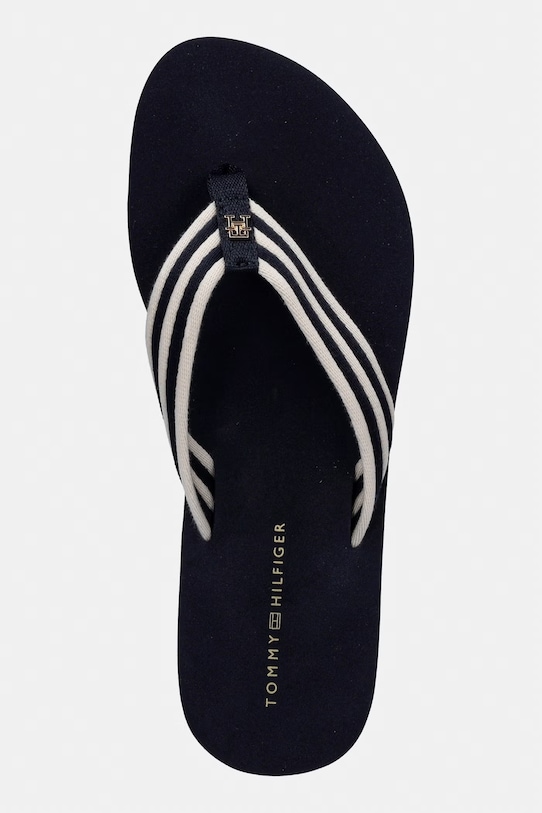 Tommy Hilfiger japonki damskie TH STRIPE SUMMER SANDAL granatowy FW0FW09196