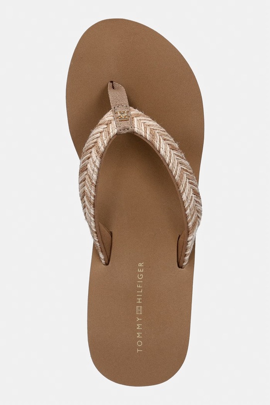 Tommy Hilfiger japonki damskie TH ROPE SUMMER SANDAL beżowy FW0FW09197