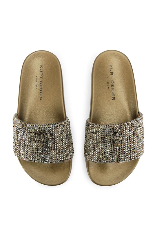 Kurt Geiger London klapki Meena Eagle 7400260999 złoty SS26