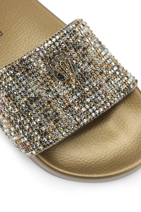 Obuwie Kurt Geiger London klapki Meena Eagle 7400260999 złoty