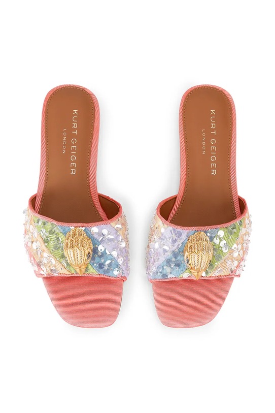Pantofle Kurt Geiger London Kensington Flat Sandal 8496169689 oranžová SS26
