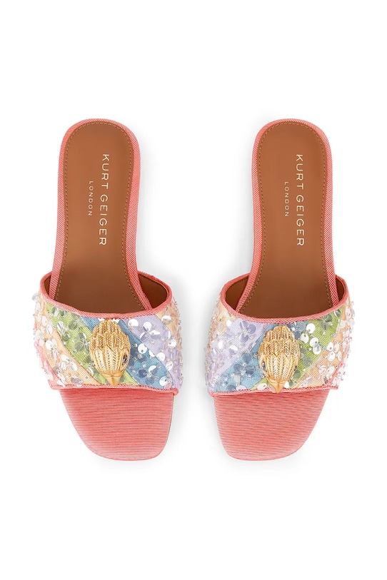 Pantofle Kurt Geiger London Kensington Flat Sandal 8496169689 oranžová SS26