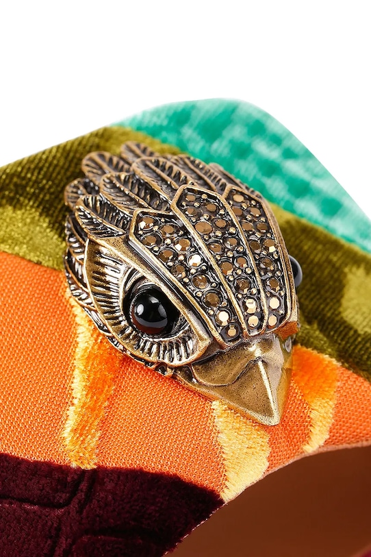 Kožené šľapky Kurt Geiger London Kensington Flat Sandal ružová 8496169789