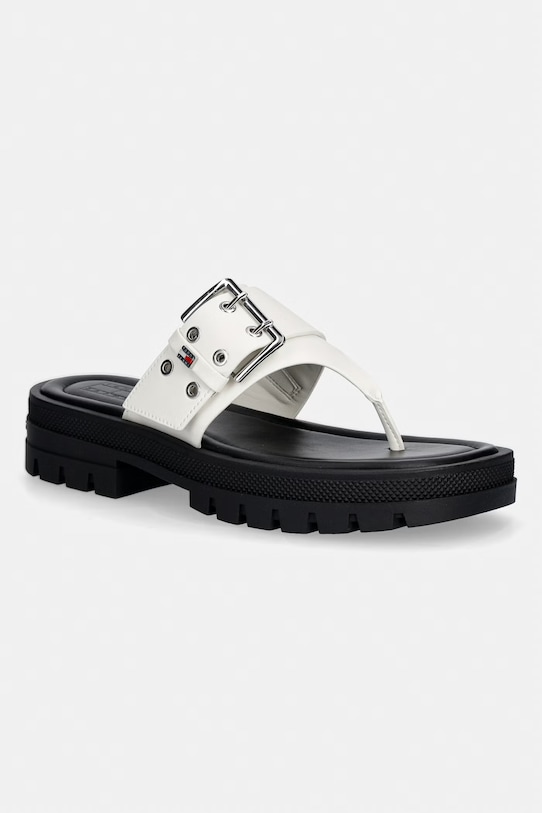 Tommy Jeans šľapky dámske TJW BUCKLE SANDAL biela EN0EN02948