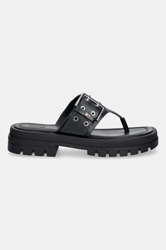 Tommy Jeans șlapi pentru femei TJW BUCKLE SANDAL EN0EN02948 negru SS26