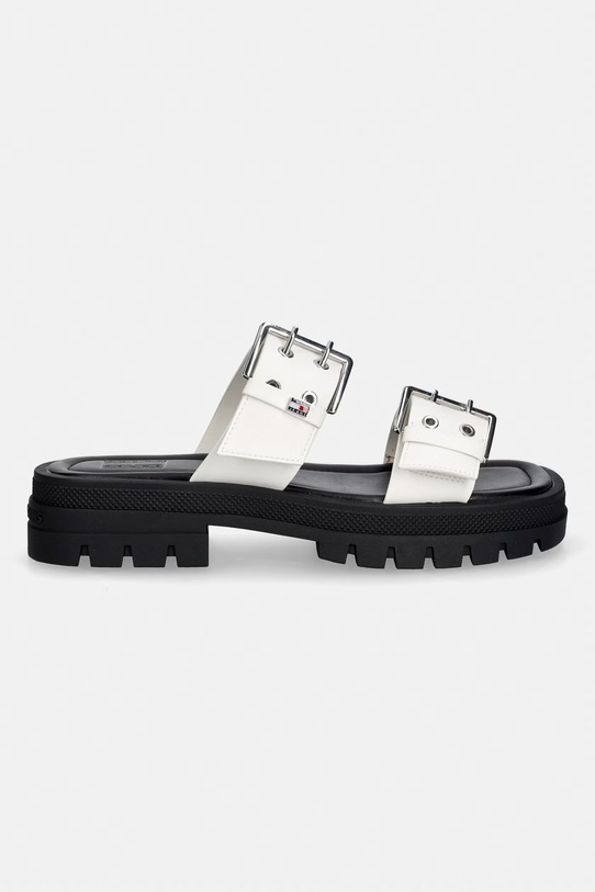Tommy Jeans natikače ženske TJW BUCKLE STRAPS SANDAL EN0EN02966 bijela SS26