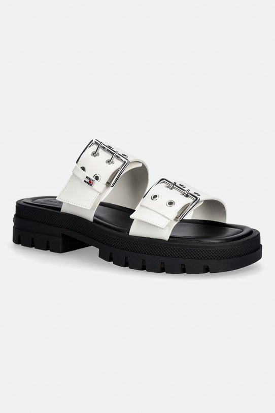 Tommy Jeans šľapky dámske TJW BUCKLE STRAPS SANDAL béžová EN0EN02966