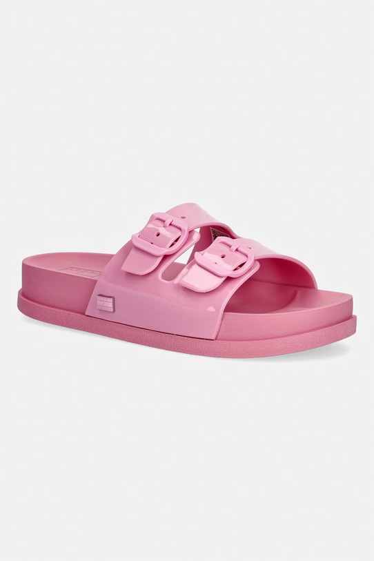 Tommy Jeans šľapky dámske TJW COMFORT JELLY SLIDES ružová EN0EN02974