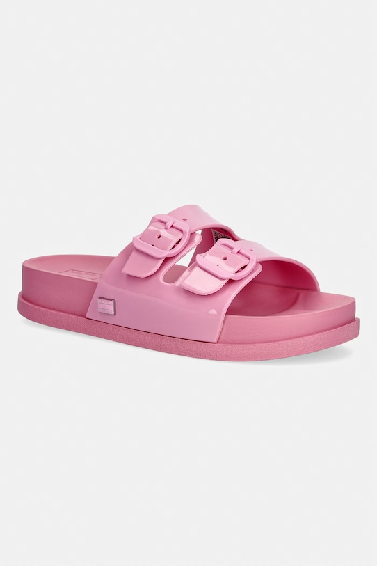Tommy Jeans šľapky dámske TJW COMFORT JELLY SLIDES ružová EN0EN02974