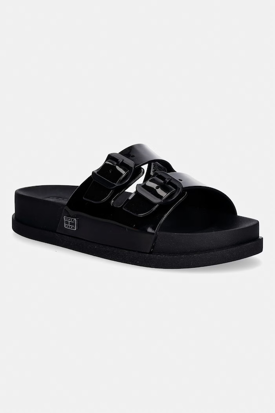 Tommy Jeans šľapky dámske TJW COMFORT JELLY SLIDES čierna EN0EN02974