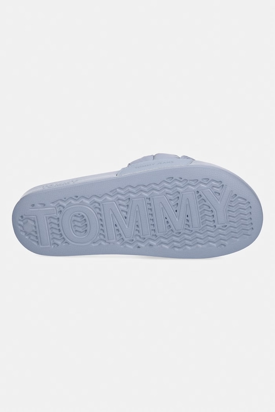 Tommy Jeans šľapky dámske TJW BRAIDED SLIDES EN0EN02975 modrá