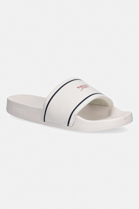 Tommy Jeans klapki damskie TJW POOLSLIDES beżowy EN0EN02976