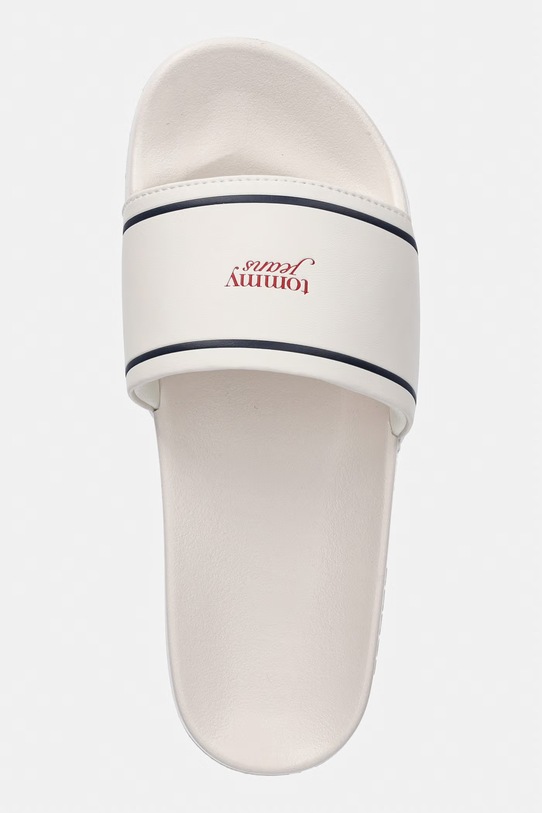 Tommy Jeans klapki damskie TJW POOLSLIDES beżowy EN0EN02976