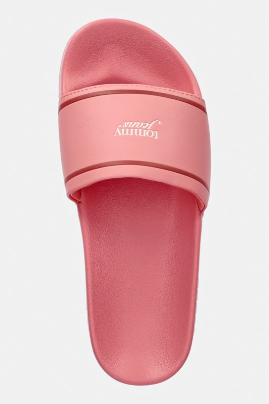 Tommy Jeans klapki damskie TJW POOLSLIDES różowy EN0EN02976