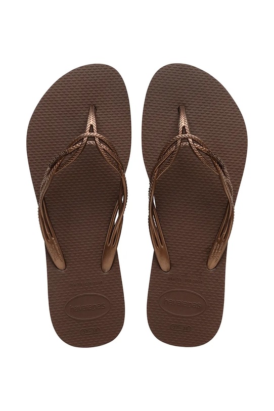 Παντόφλες Havaianas FLASH SWEET φλατ καφέ 4123225.0727