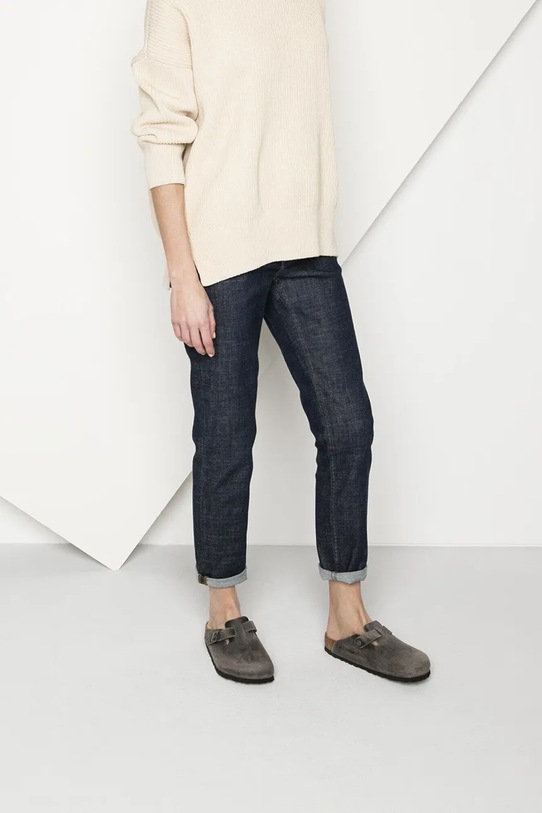 Birkenstock klapki skórzane Boston 1013256