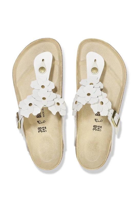 Birkenstock japonki skórzane Gizeh biały 1026735