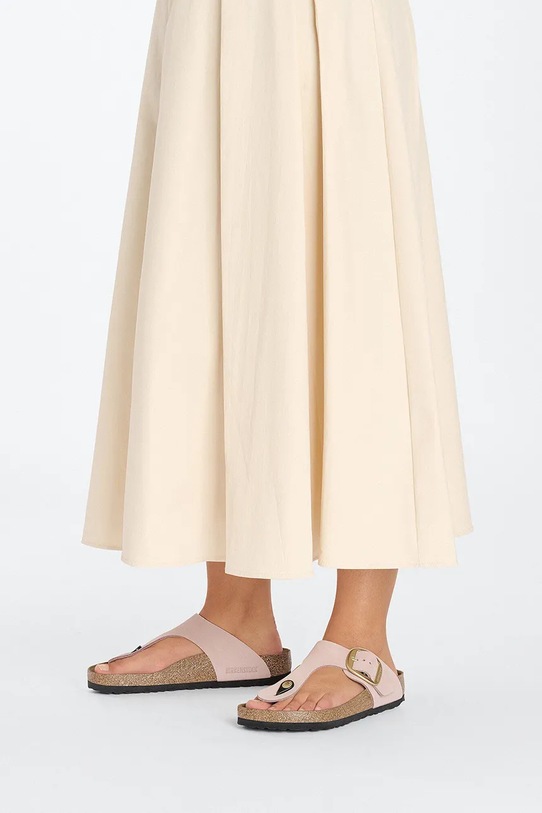 Birkenstock japonki nubukowe Gizeh Big Buckle 1027095