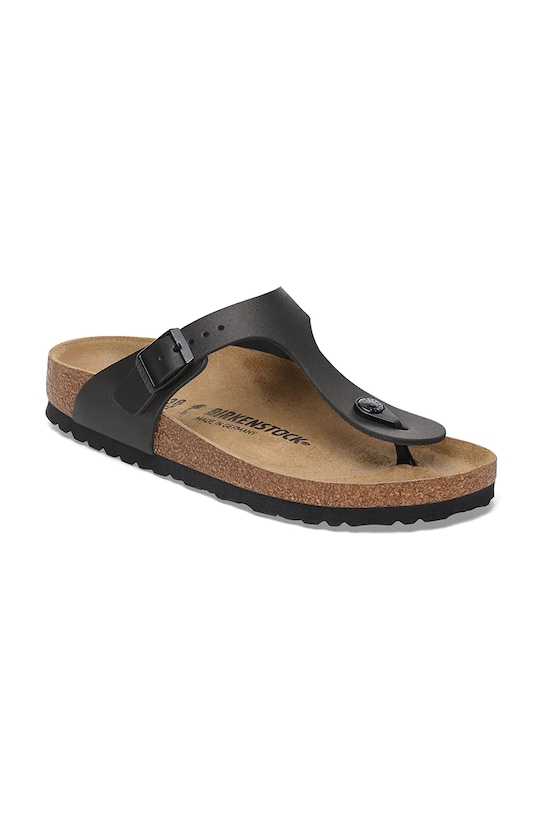 Birkenstock japonki skórzane Gizeh 1029231 czarny SS26