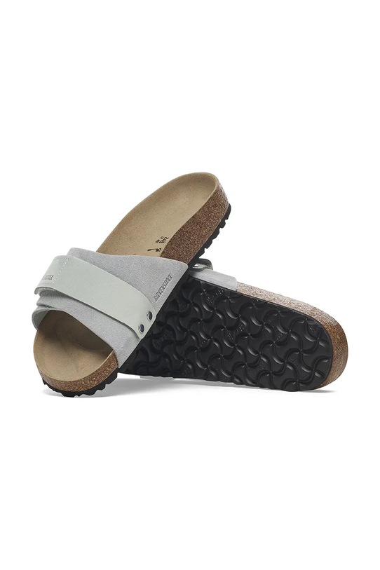 Birkenstock klapki skórzane Oita 1029418 niebieski
