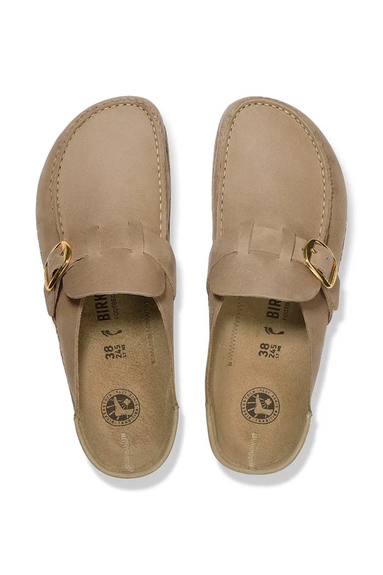 Kožené šľapky Birkenstock Buckley 1030443 béžová