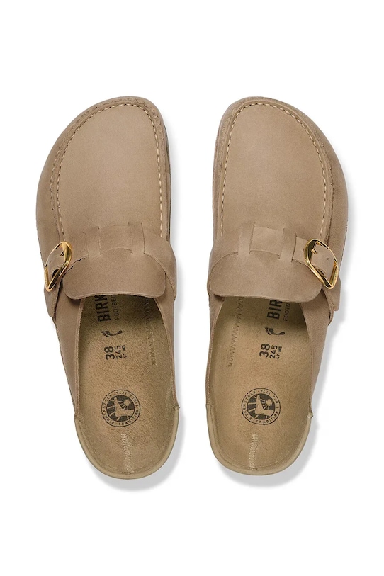 Kožené šľapky Birkenstock Buckley 1030443 béžová