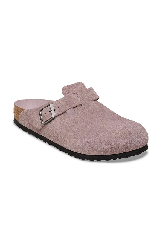 Birkenstock klapki zamszowe Boston 1031577 fioletowy SS26