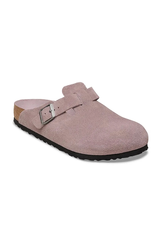 Birkenstock papucs velúrból Boston 1031577 lila SS26