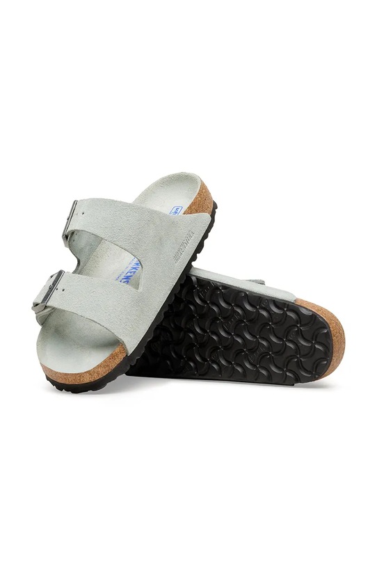 Birkenstock klapki zamszowe Arizona szary 1031663