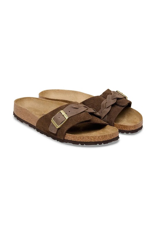 Obuv Semišové šľapky Birkenstock Oita 1031734 hnedá