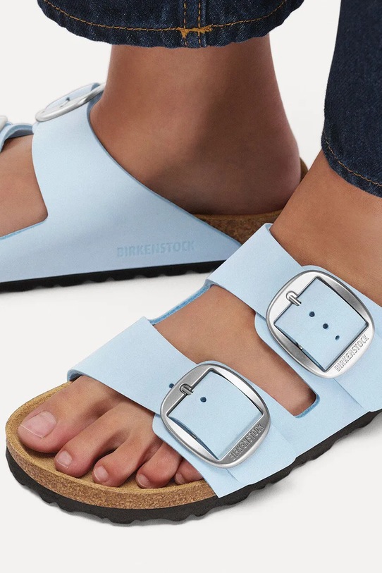 Birkenstock klapki nubukowe Arizona Big Buckle 1031833