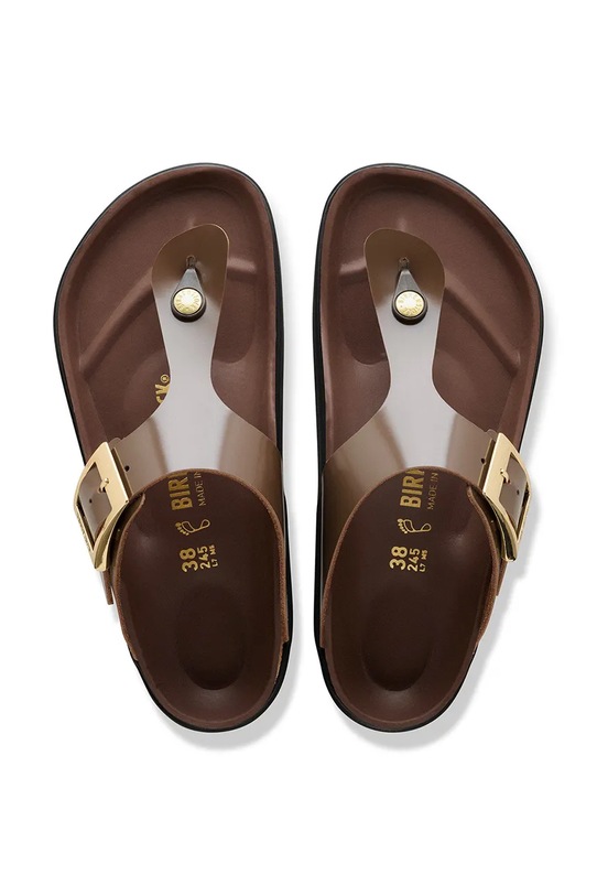 Birkenstock bőr flip-flop Gizeh 1031838 barna