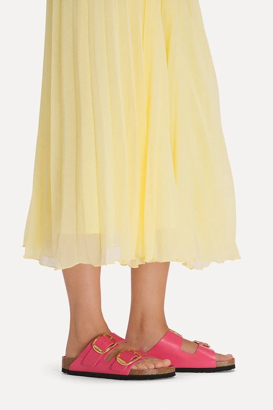 Birkenstock klapki skórzane Arizona Big Buckle 1031856.N