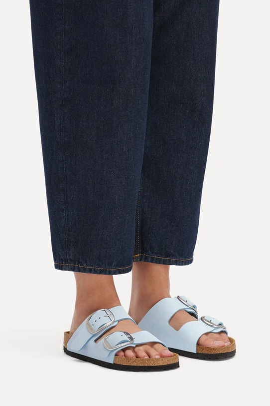 Birkenstock klapki skórzane Arizona Big Buckle 1031860.N