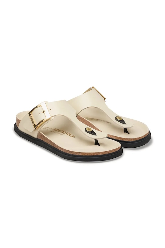 Cipők Birkenstock bőr flip-flop Gizeh 1031861 bézs