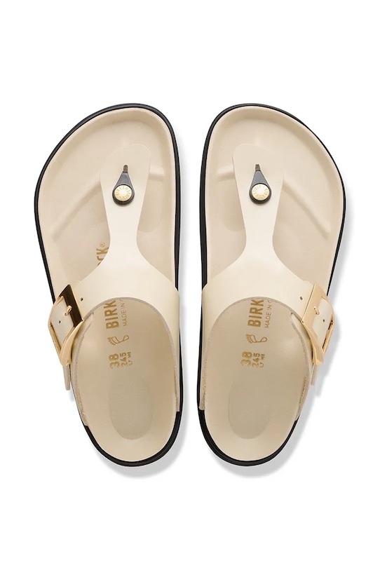 Birkenstock bőr flip-flop Gizeh 1031861 bézs