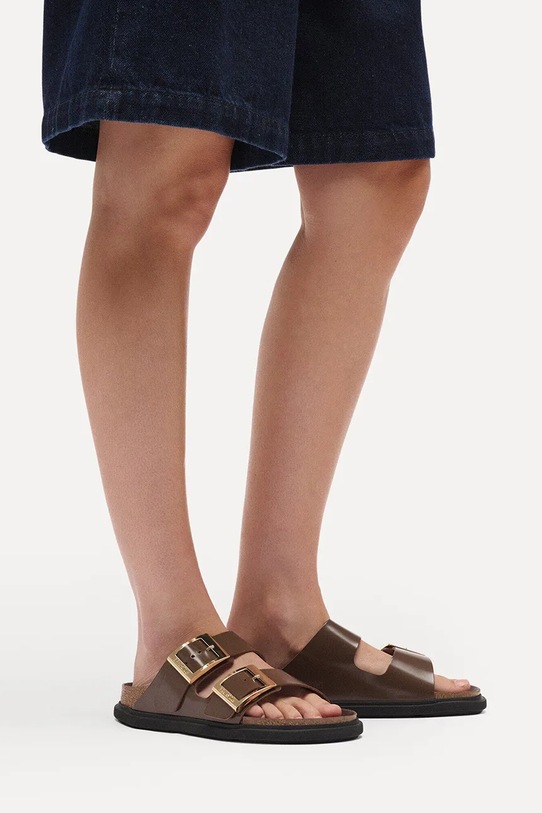 Birkenstock klapki skórzane Arizona 1031910