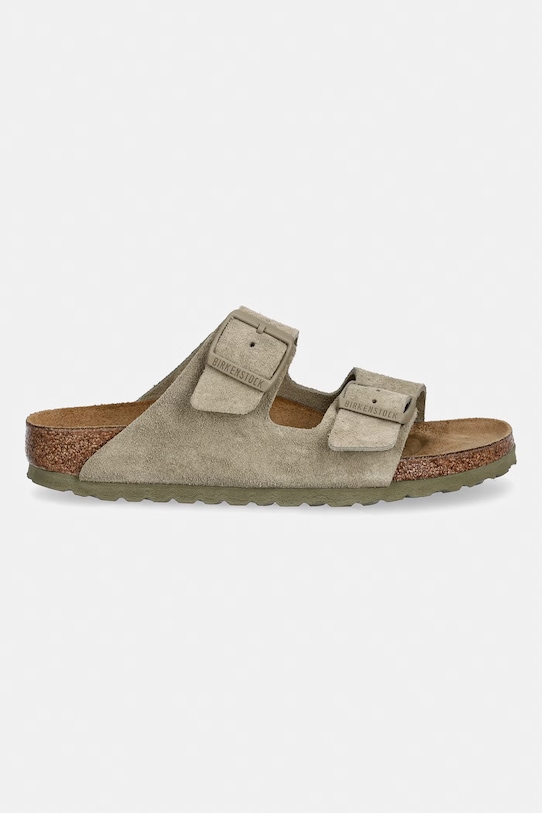 Birkenstock klapki zamszowe Arizona 1032061 zielony SS26