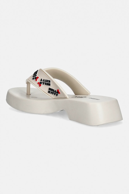 Obuwie Melissa klapki MELISSA FLATFORM + HELLO KITTY AND M.37992.BT631 beżowy